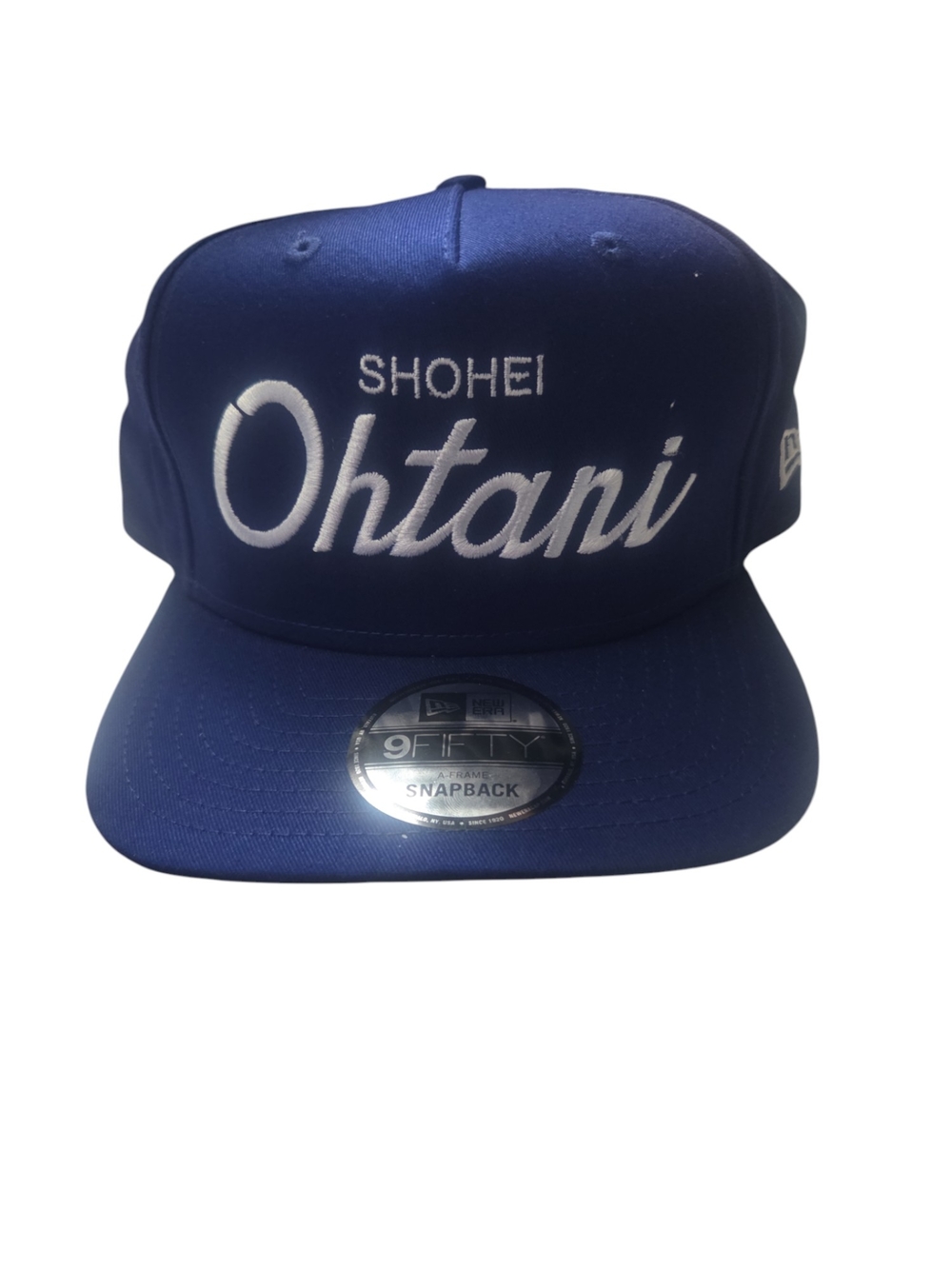 New Era Royal Blue Shohei Ohtani Script Snapback